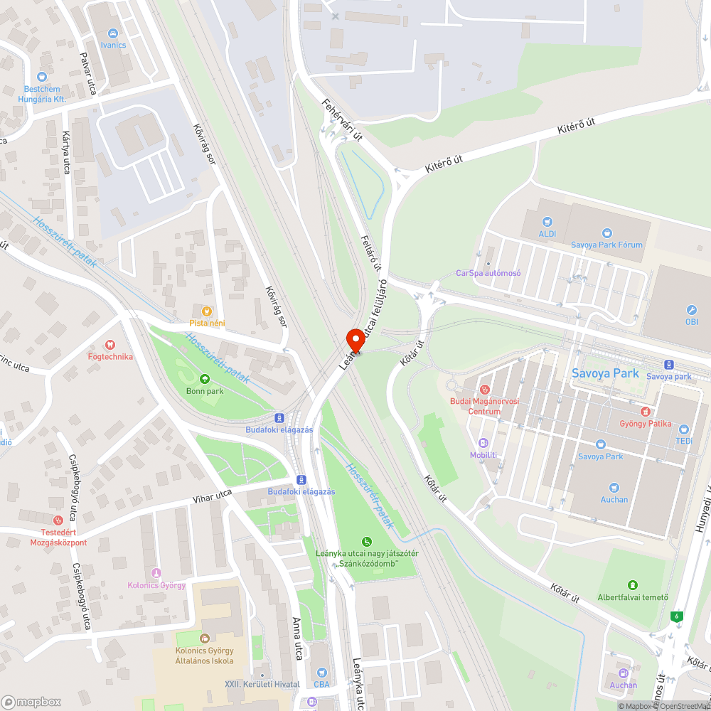 Albertfalvai felüljárón nő a gaz bejelentés helye