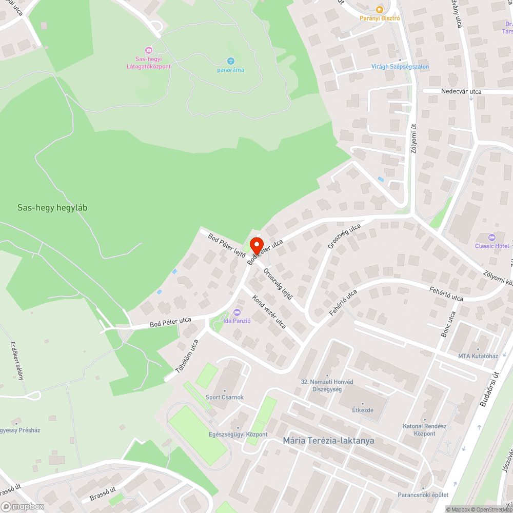 Zöldterületen parkolás bejelentés helye