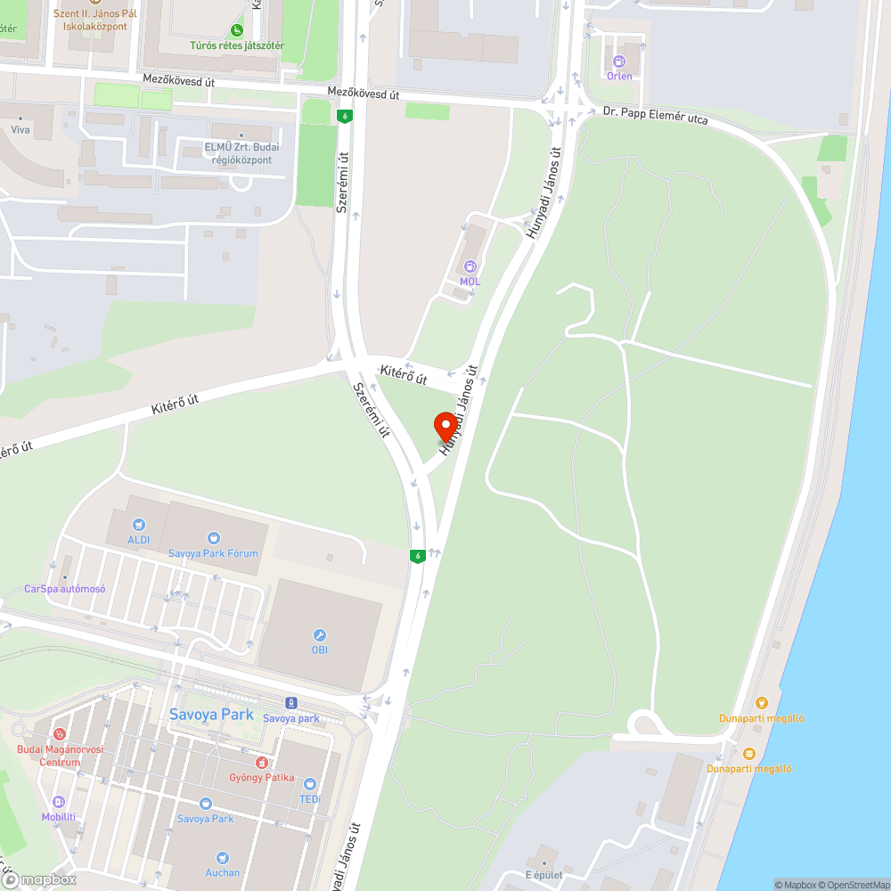 Hunyadi kátyú bejelentés helye