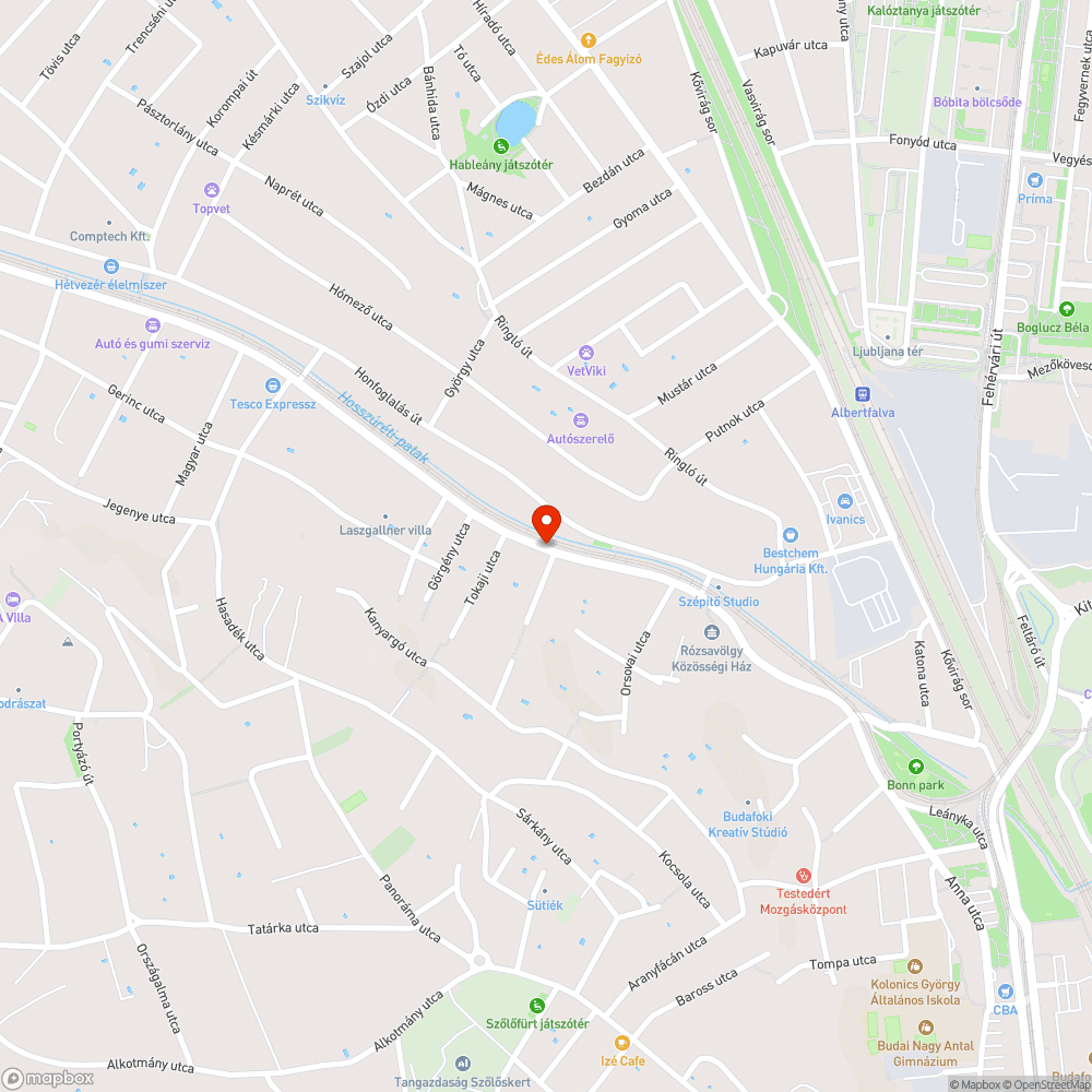 Elhagyott autók bejelentés helye