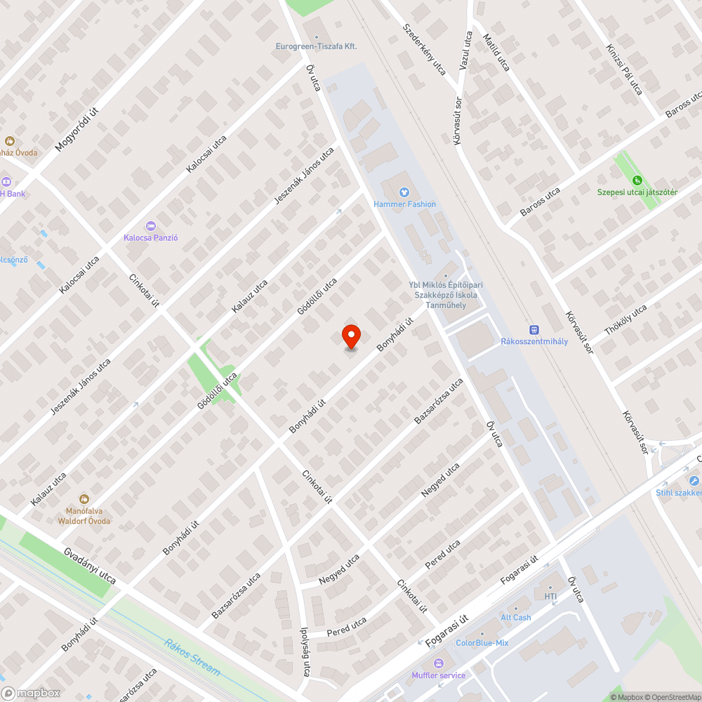 Elhagyott autó bejelentés helye