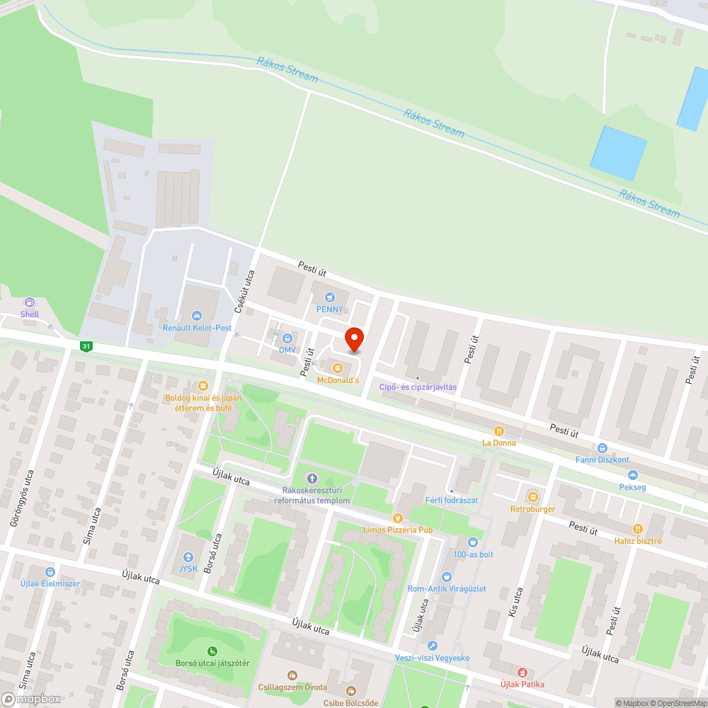 Térkő bejelentés helye