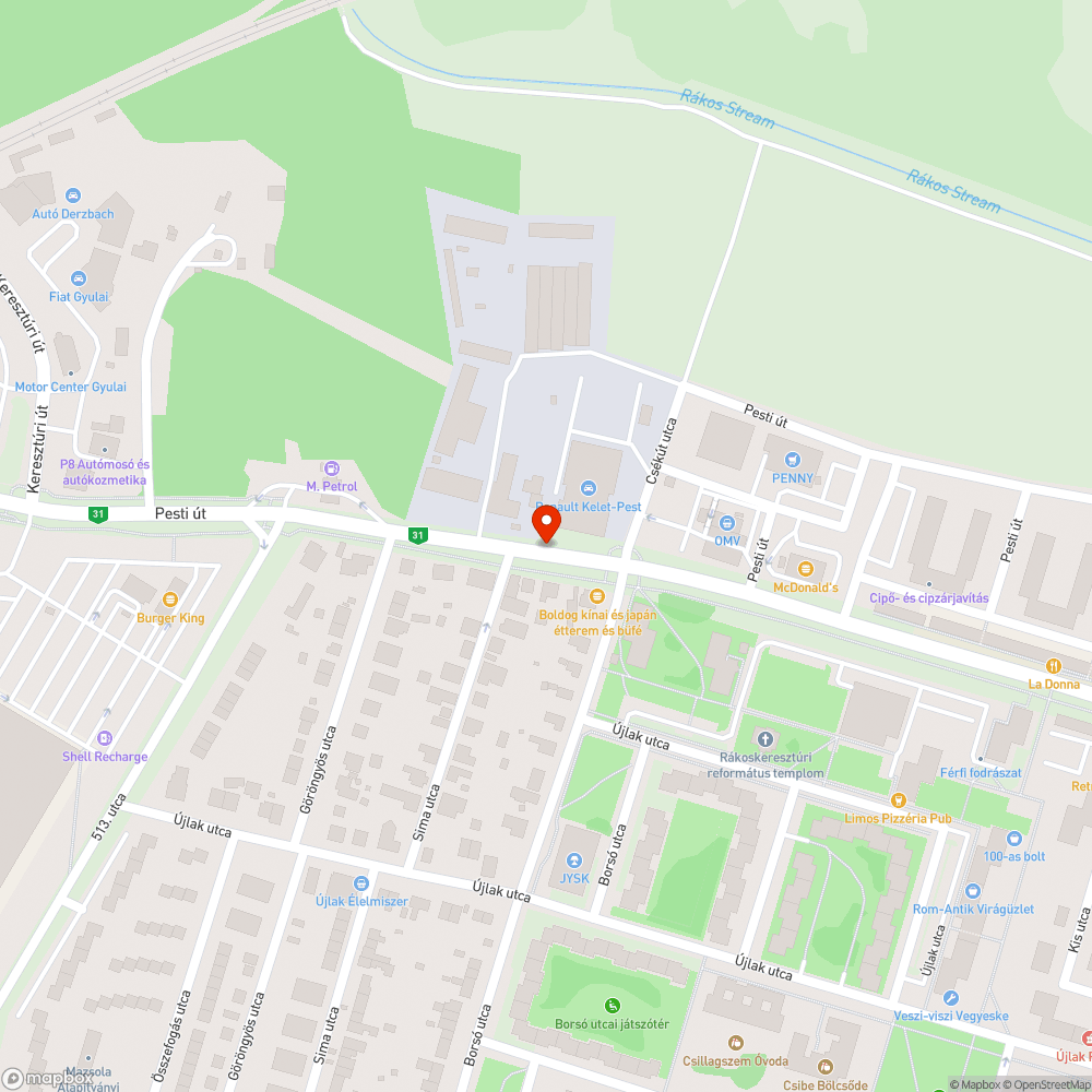 Gazos kerékpárút bejelentés helye