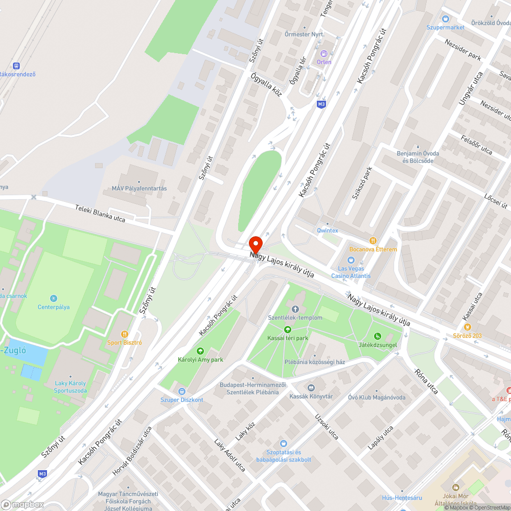 Betonelemek keresztbe a kerékpárúton bejelentés helye