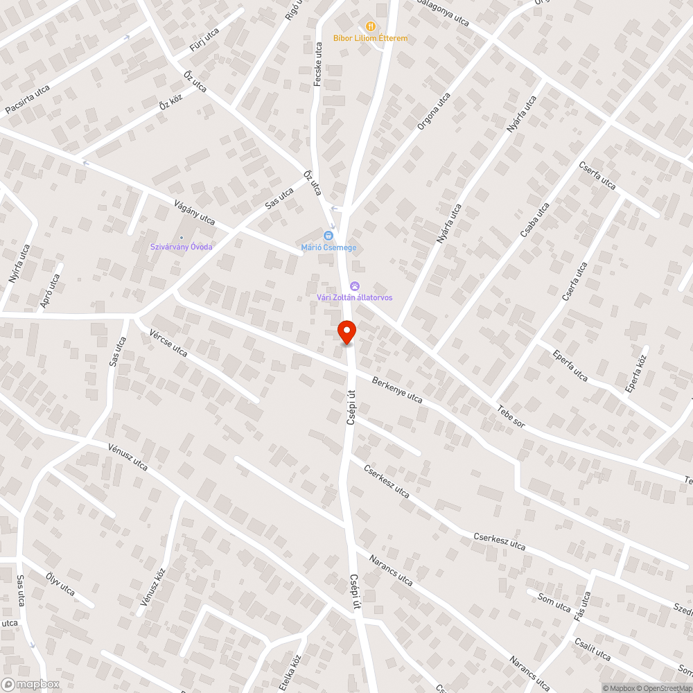 Gazos megálló bejelentés helye