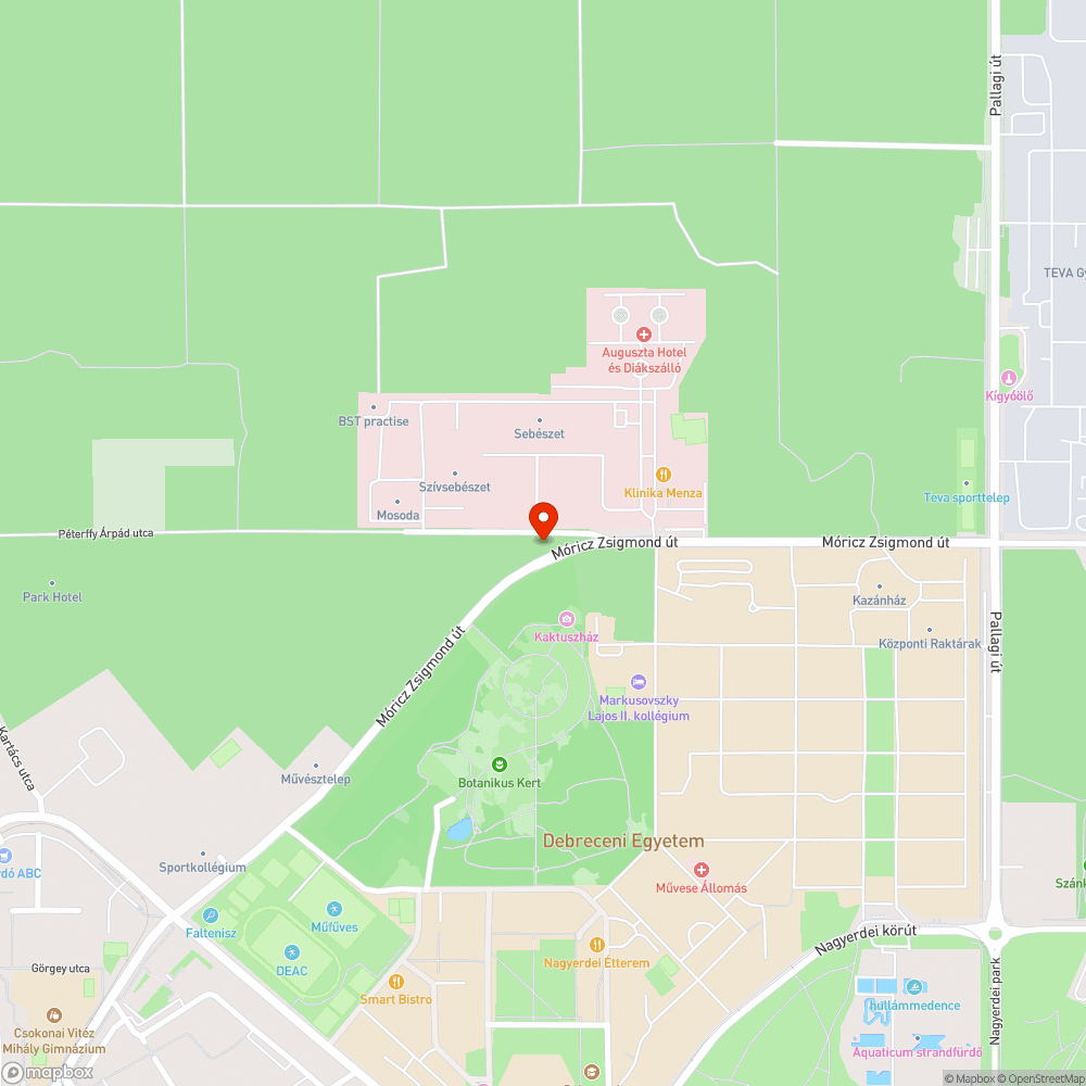 Móricz Zsigmond utca belógó faágak bejelentés helye