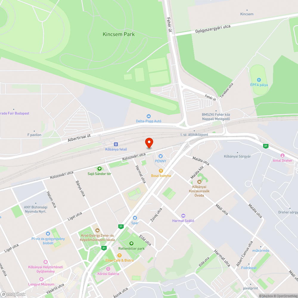 Vasúti támfal omladozik bejelentés helye