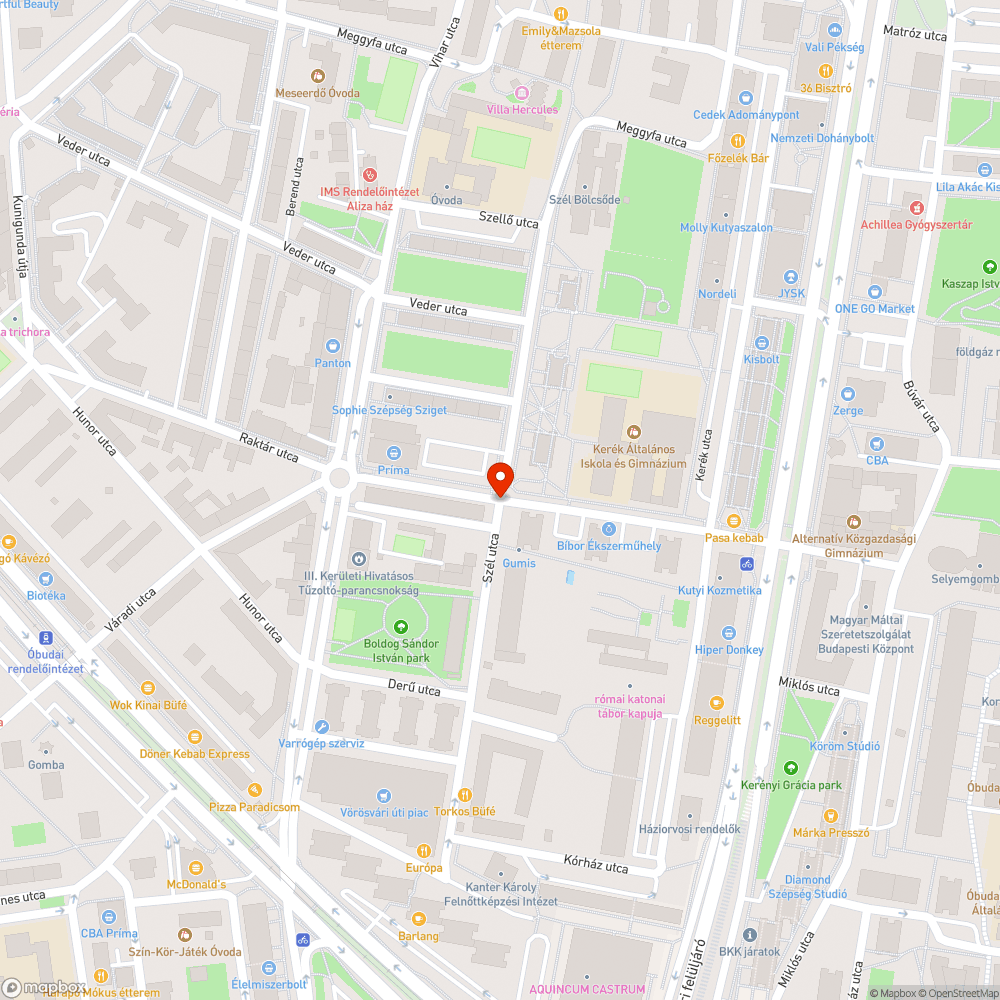 Mély kátyú bejelentés helye