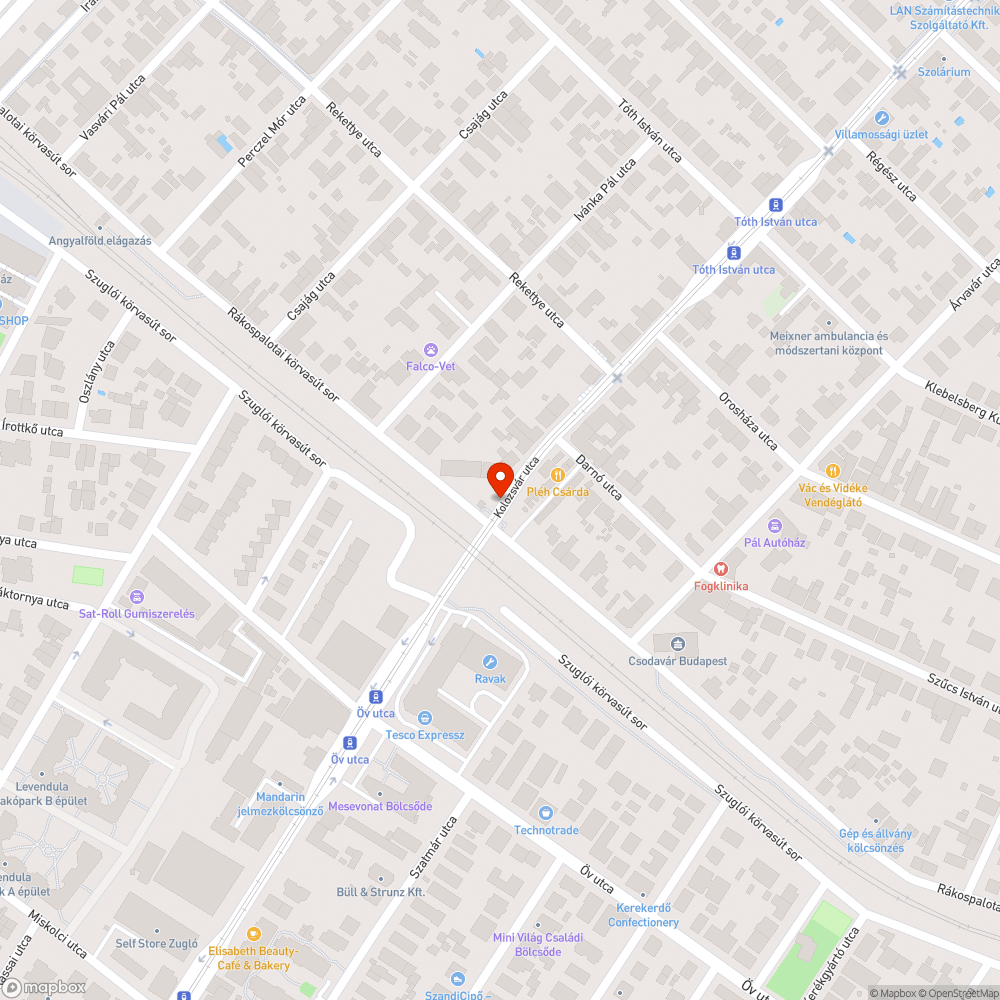 Erzsébet királyné úti lámpaprogram bejelentés helye