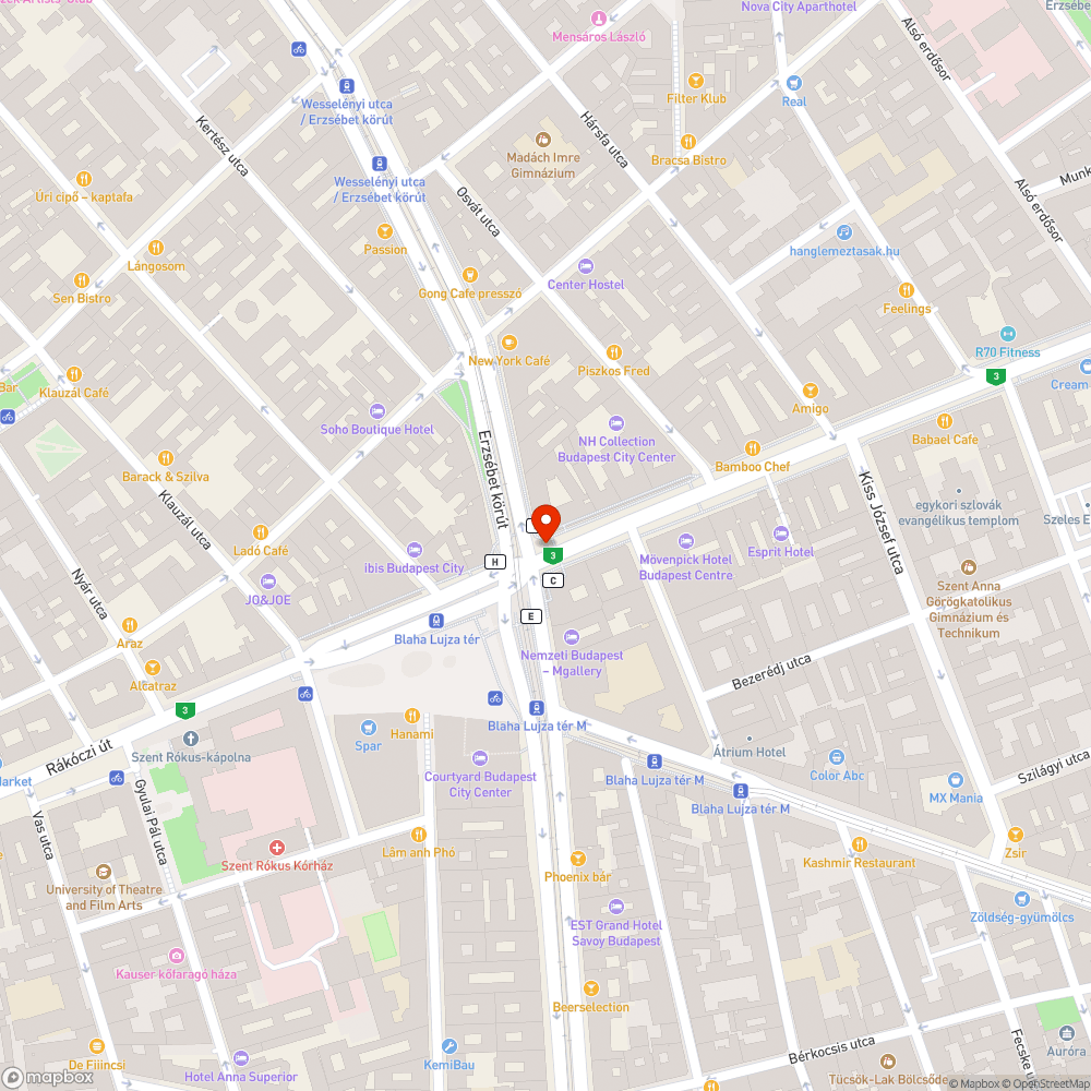 Blaha gyalogátkelőhely lámpái bejelentés helye