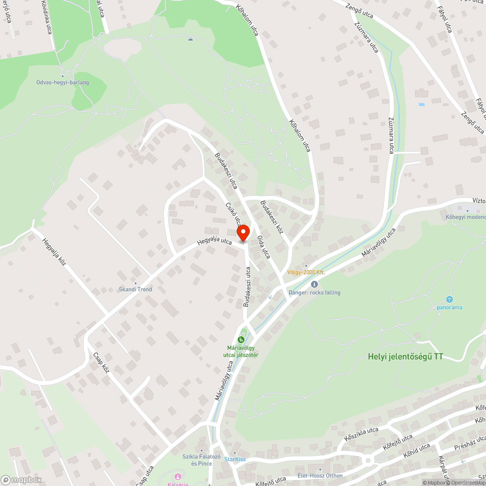 Hiányzó utcanévtáblák bejelentés helye