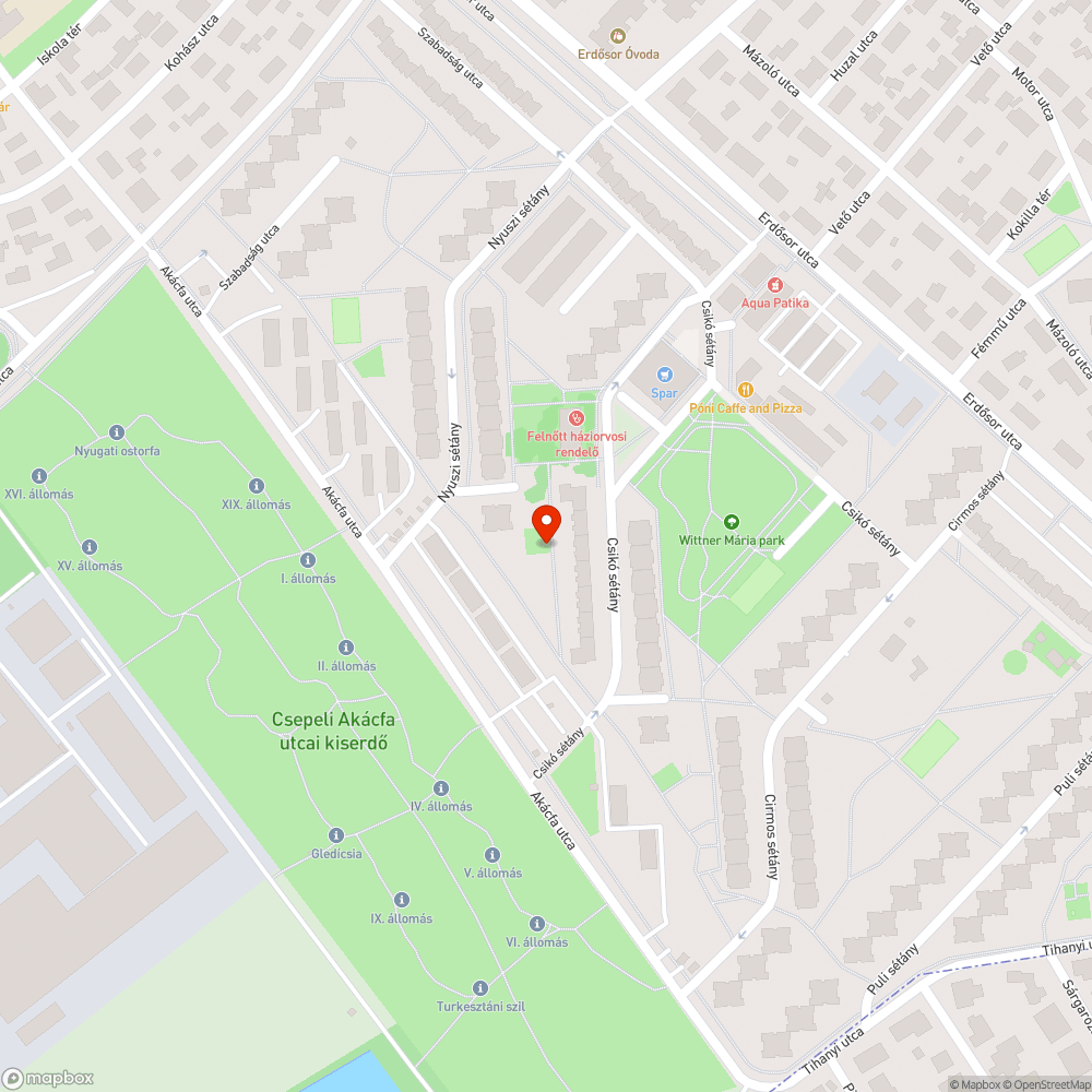 Eldugult vízcsap bejelentés helye