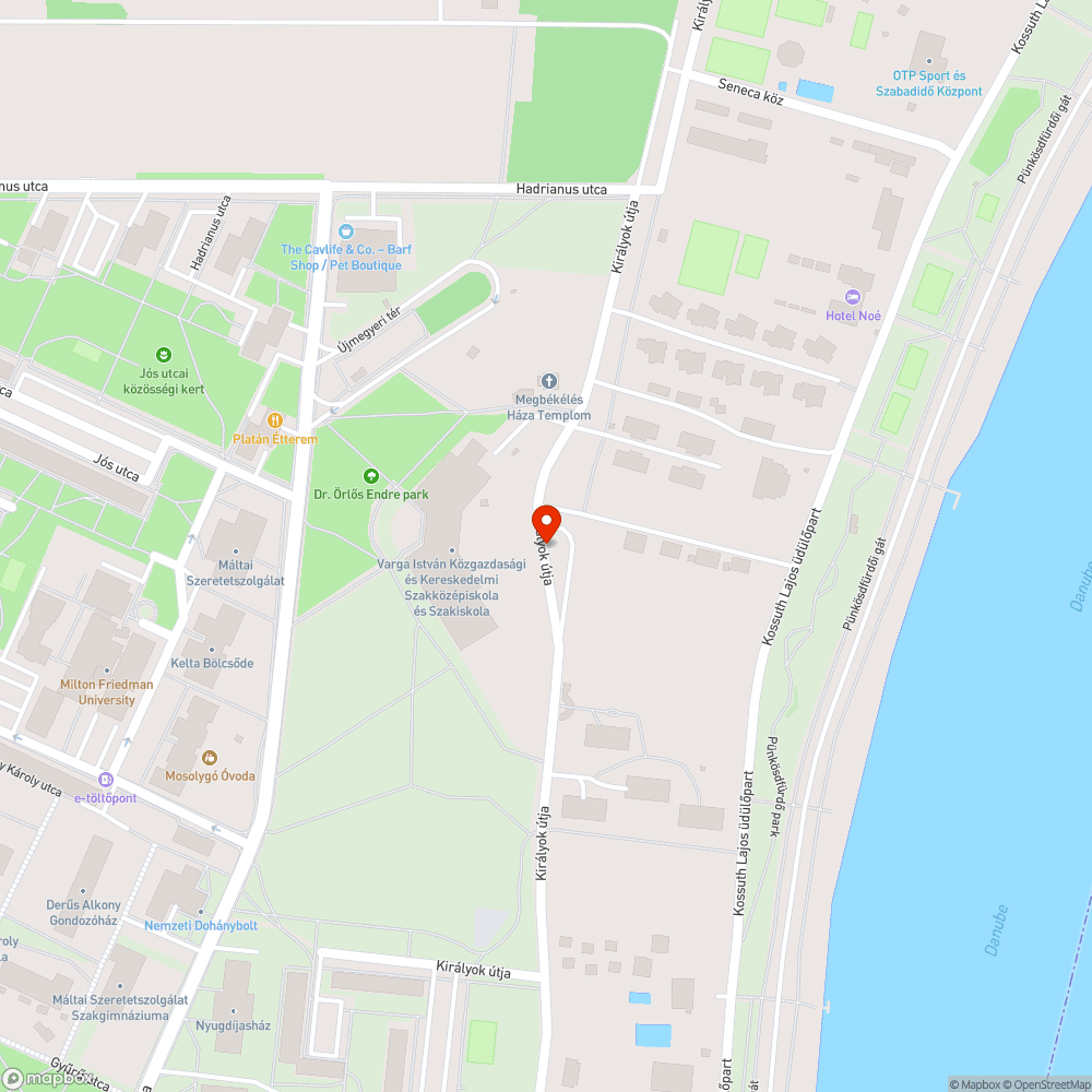 Kátyúk bejelentés helye