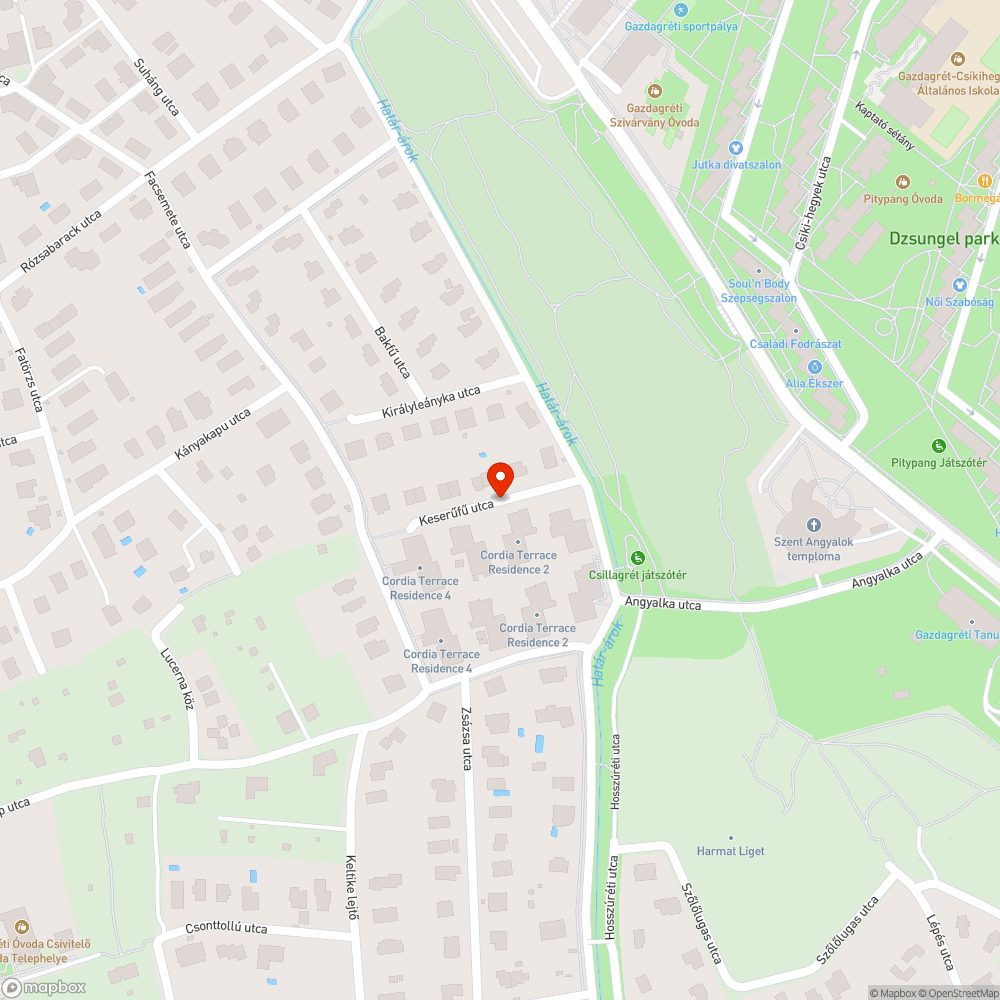 Elhagyott jármű bejelentés helye