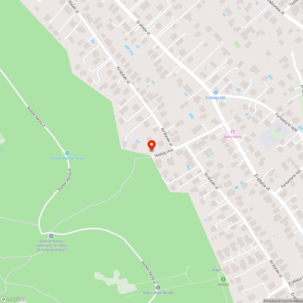 Erdőszéli sitt bejelentés helye