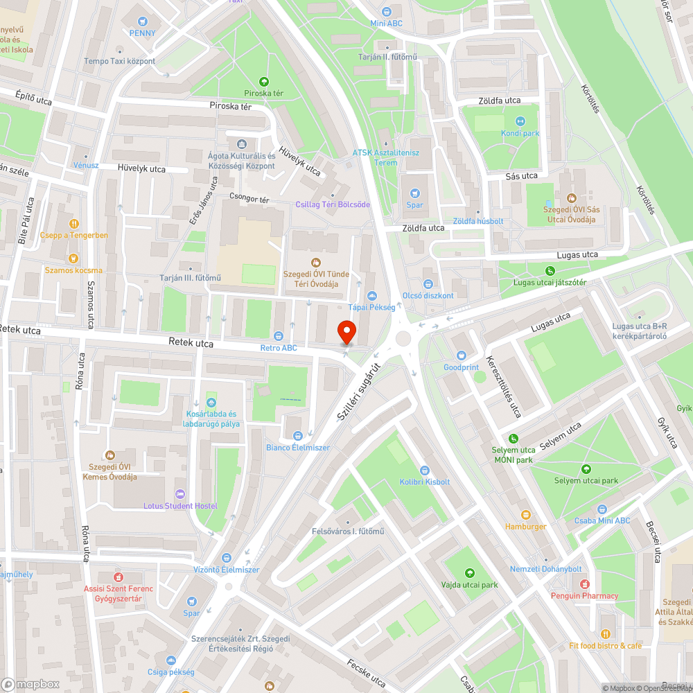 Megdőlt tábla - Budapesti krt. 2/a. bejelentés helye