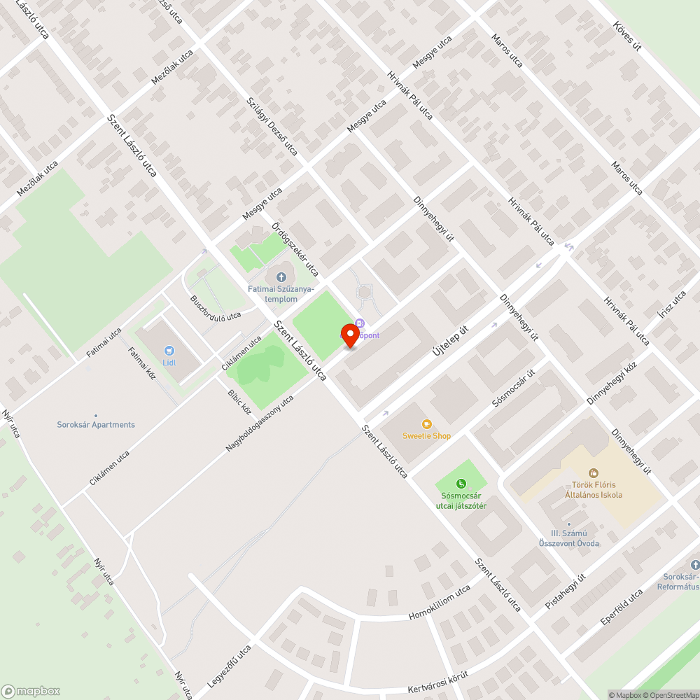 Elhagyott jármű bejelentés helye