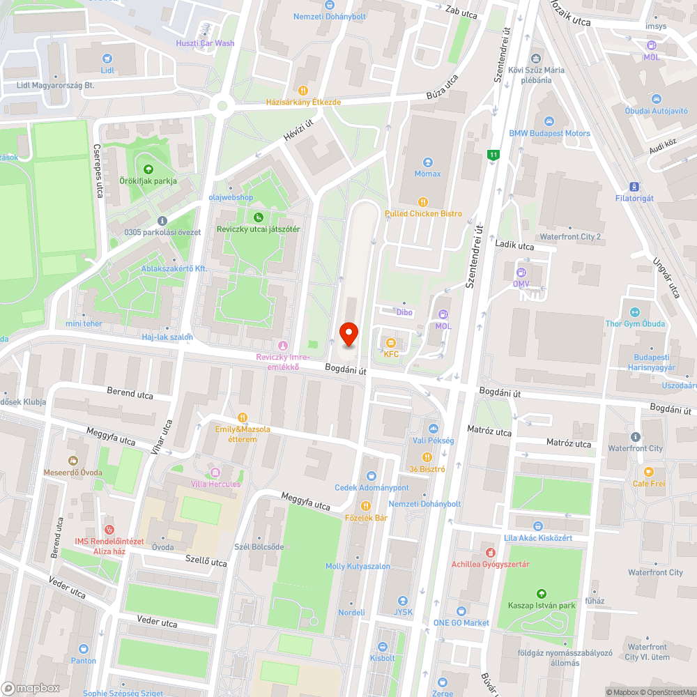 Kiégett lámpa bejelentés helye