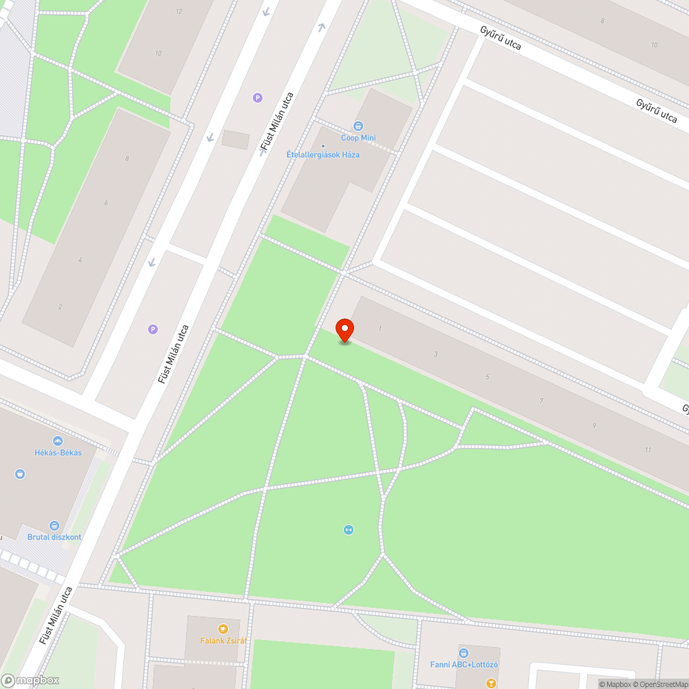 Zöldhulladék bejelentés helye