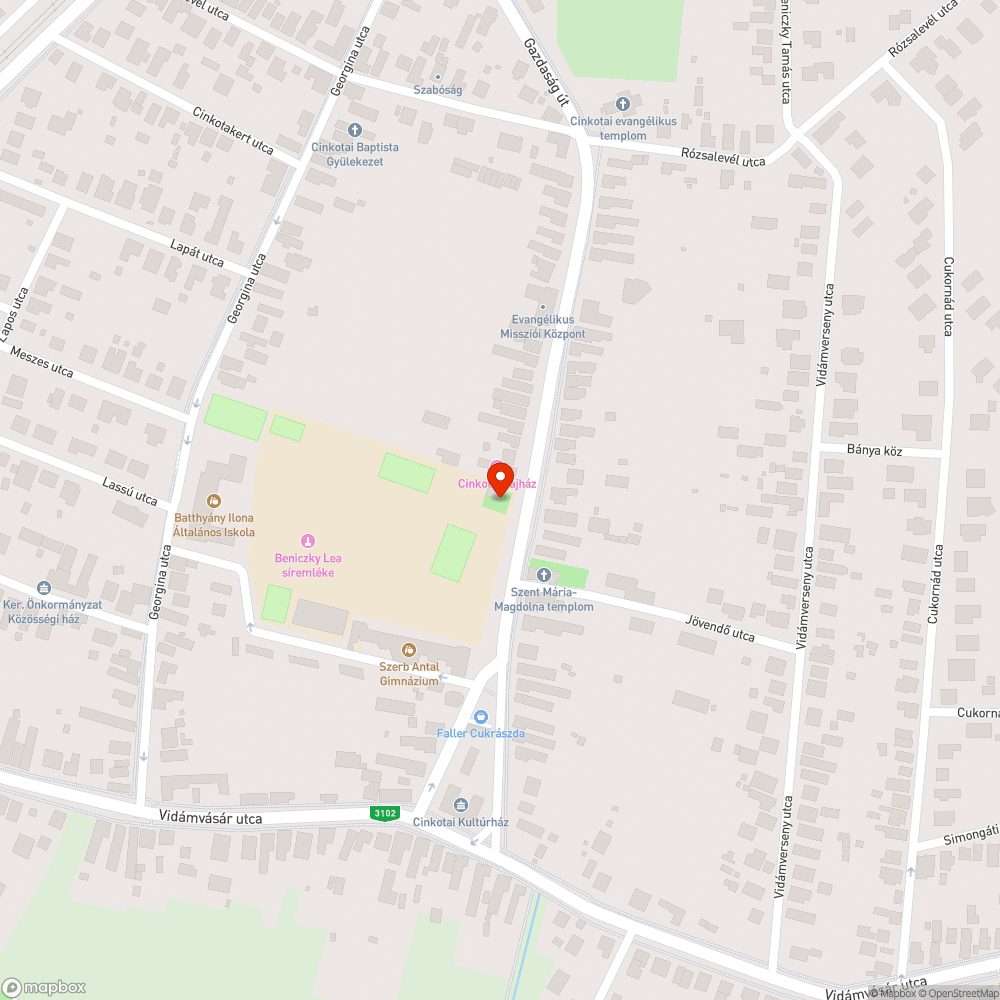 Kidőlt kuka bejelentés helye