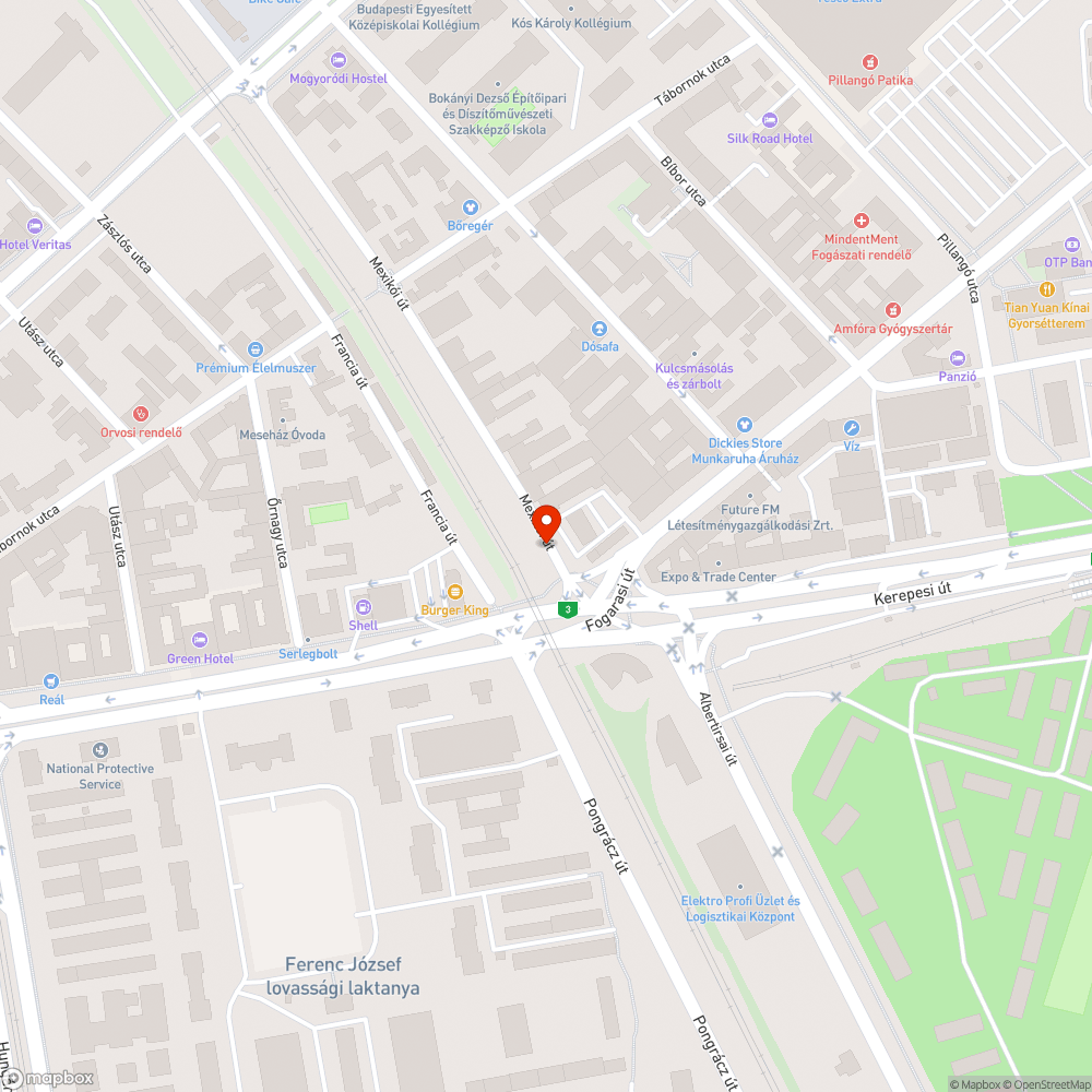 Szemét a bokrokban bejelentés helye