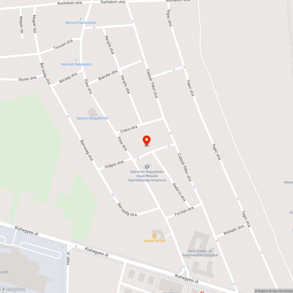 több kátyú, úthiba bejelentés helye