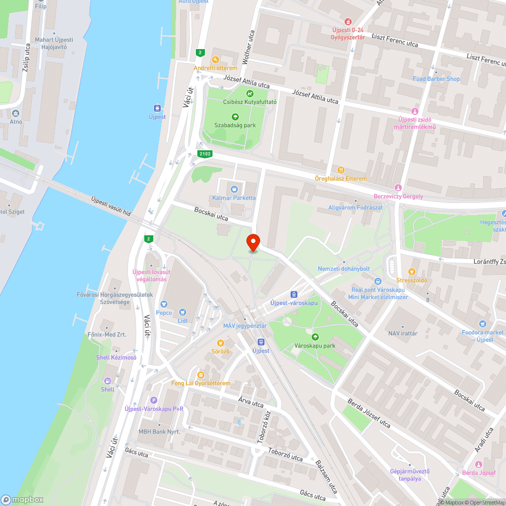 Újpest Városkapu szemétdomb bejelentés helye