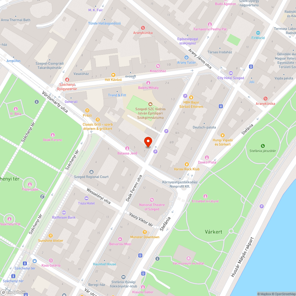 Kátyú a járdán - Deák F. u. 7. bejelentés helye