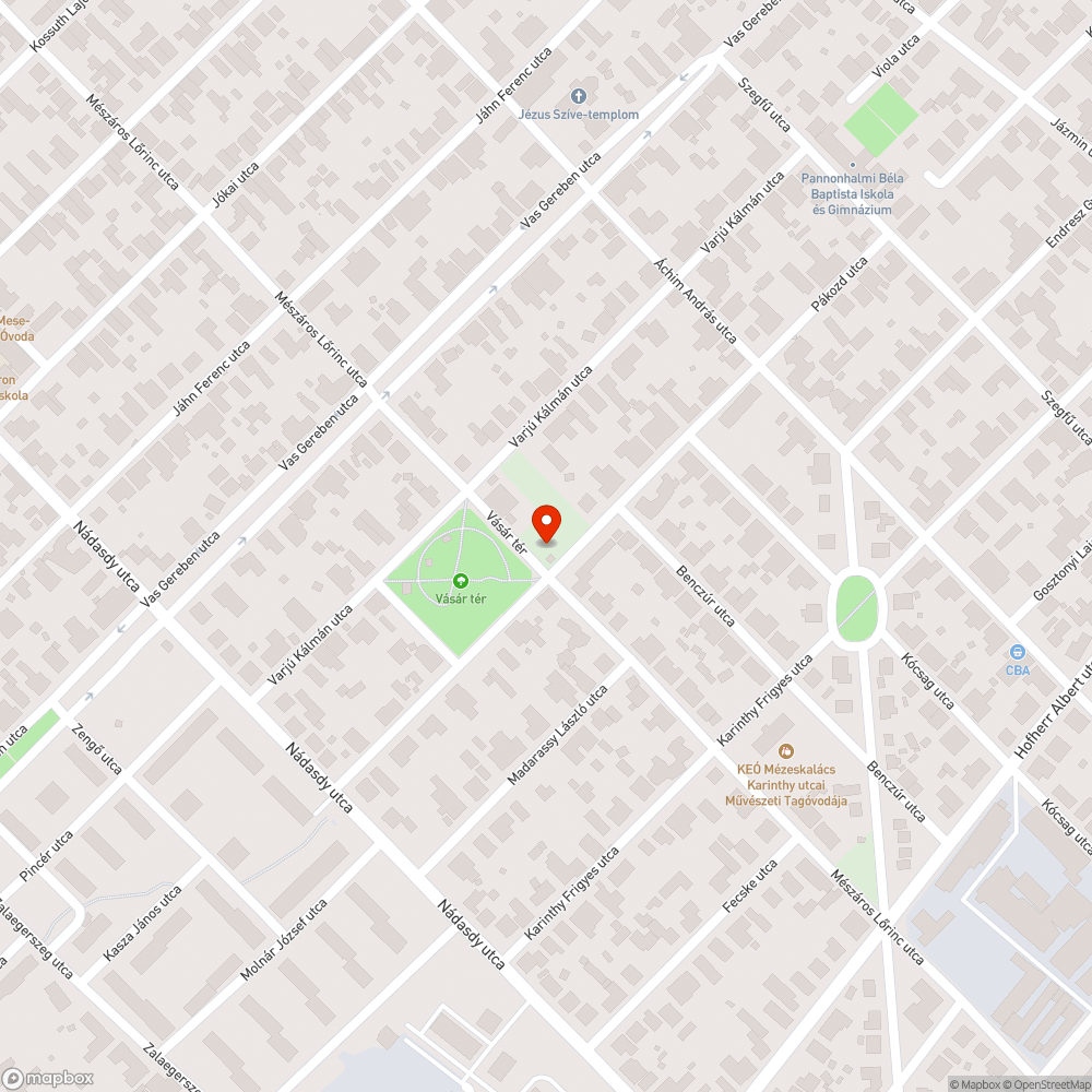 Elhagyott kisteherautó bejelentés helye