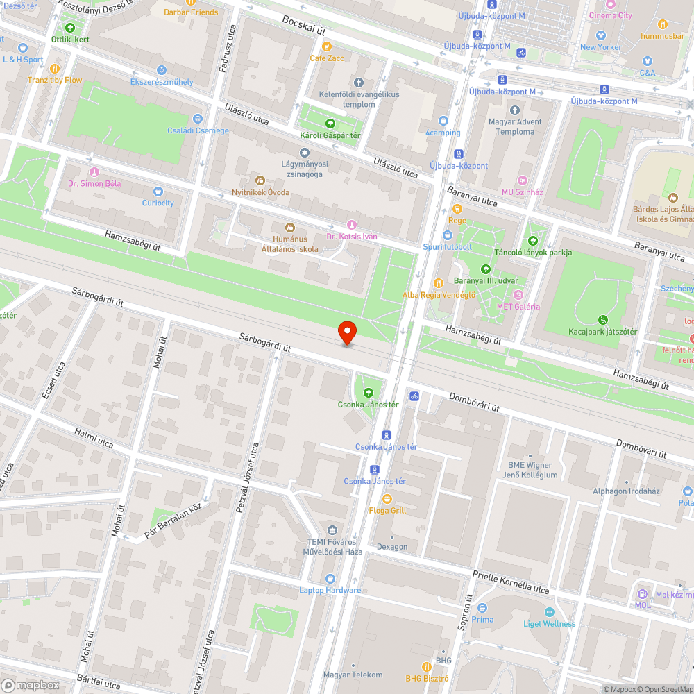 Elhagyott romok bejelentés helye