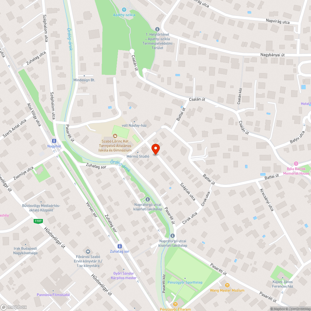 Elhagyott autó bejelentés helye