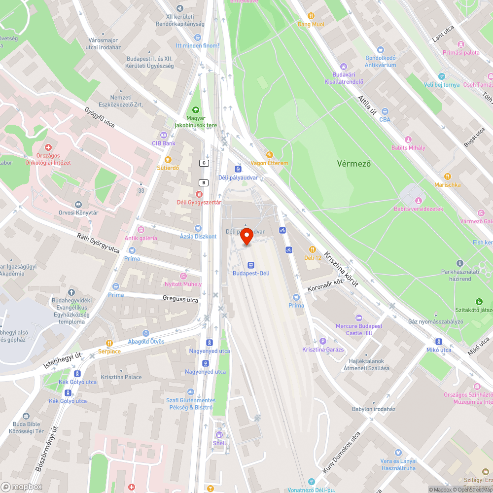 Déli bejelentés helye