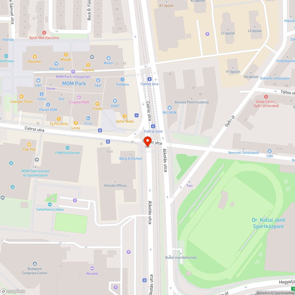 Kiégett gyalogátkelőhely jelzőlámpa bejelentés helye