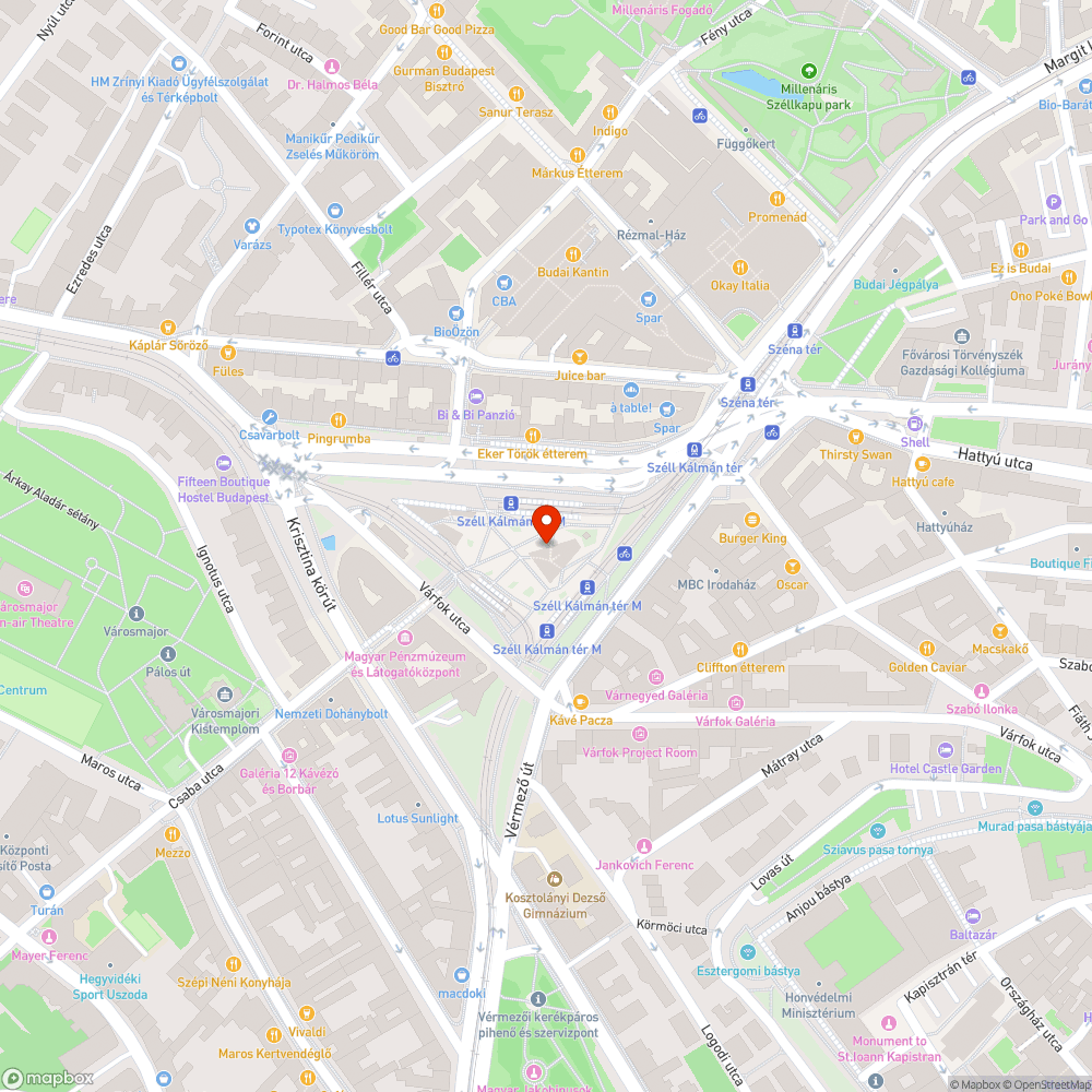 Széll Kálmán tér bejelentés helye