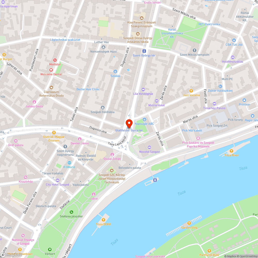 Utastájékoztató bejelentés helye