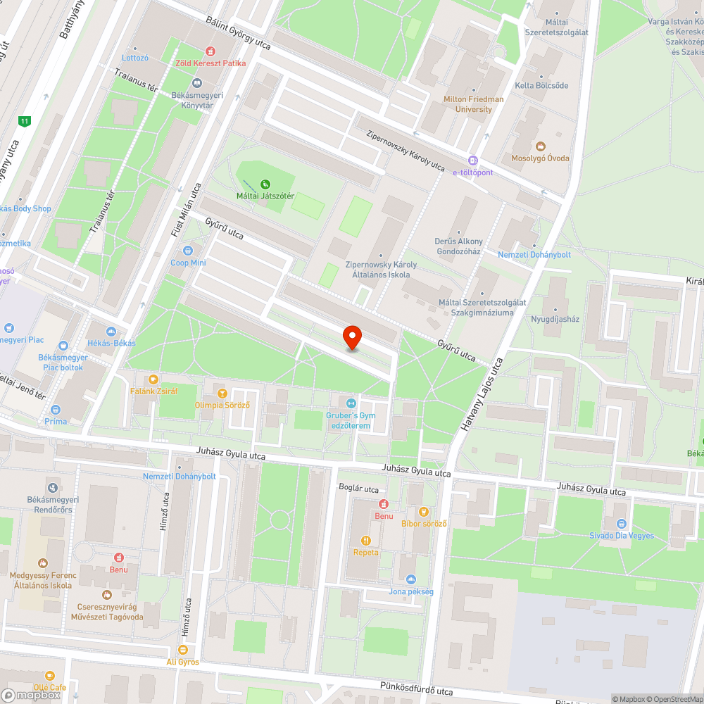 Elhagyott jármű bejelentés helye