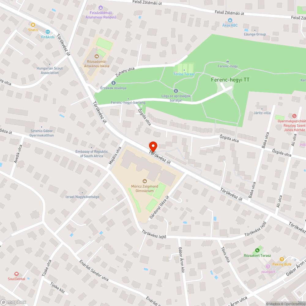 Megsüllyedt járda bejelentés helye