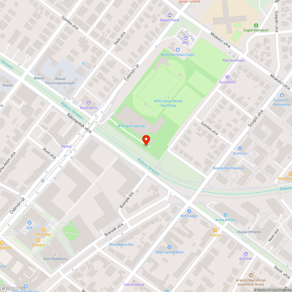 Elhanyagolt parkrész bejelentés helye