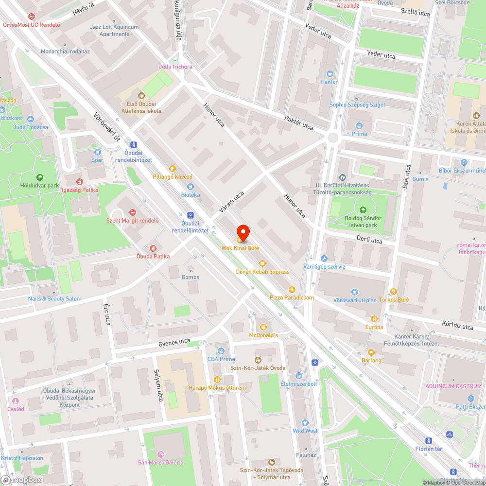 Szemetestartó oszlop bejelentés helye