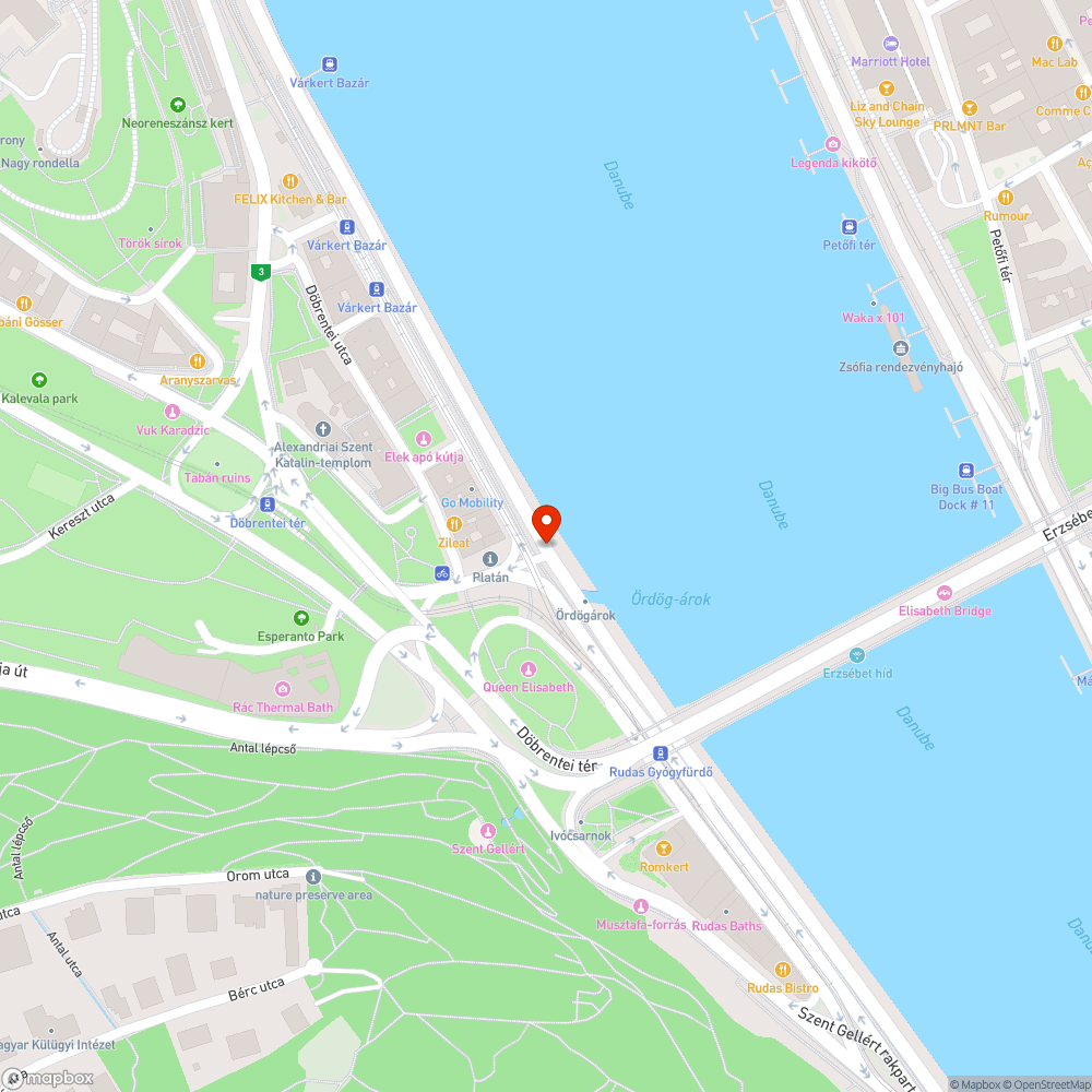 Rakparti gigadugó bejelentés helye