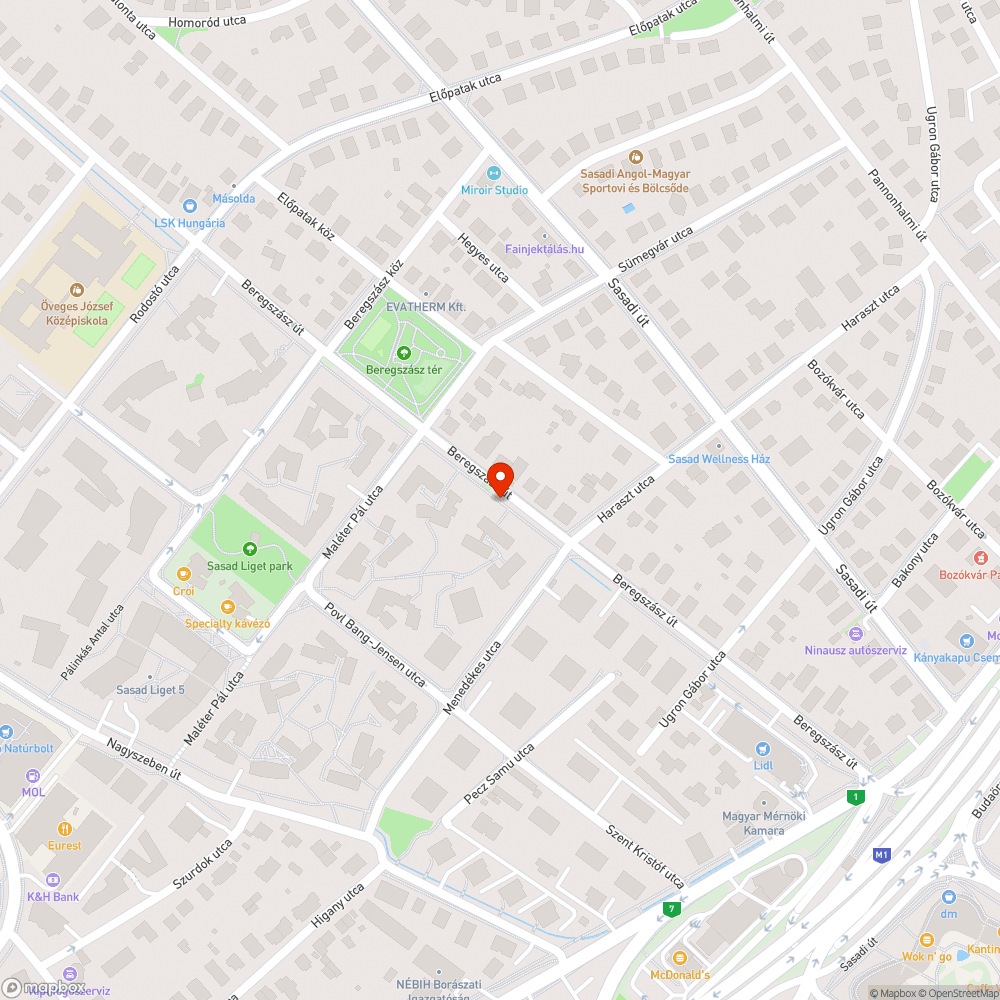 Volkswagen bogár a Beregszász úton bejelentés helye