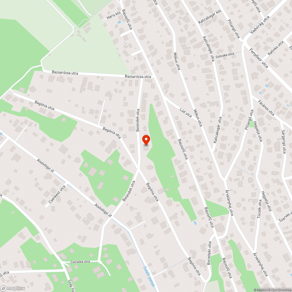 Óriás kátyú, megsüllyedt beton bejelentés helye