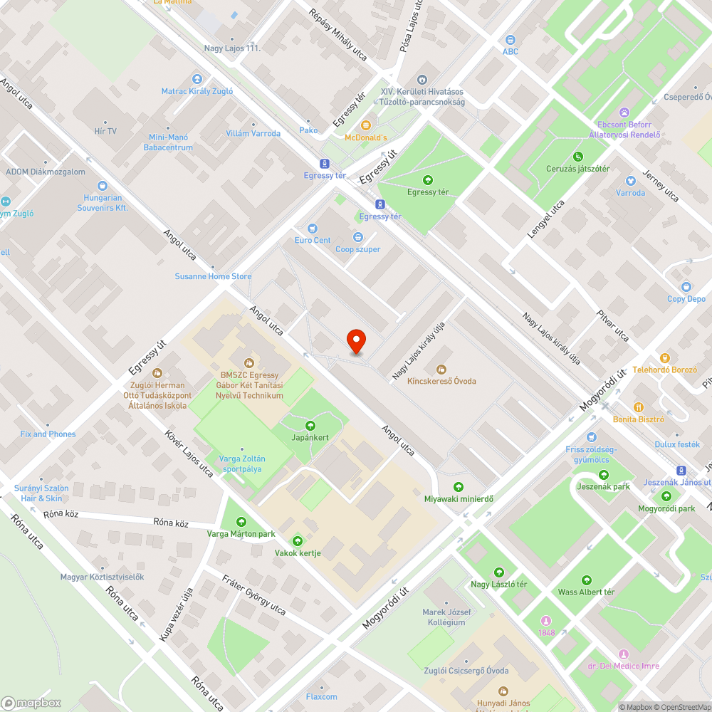 Botlásveszélyes burkolat bejelentés helye