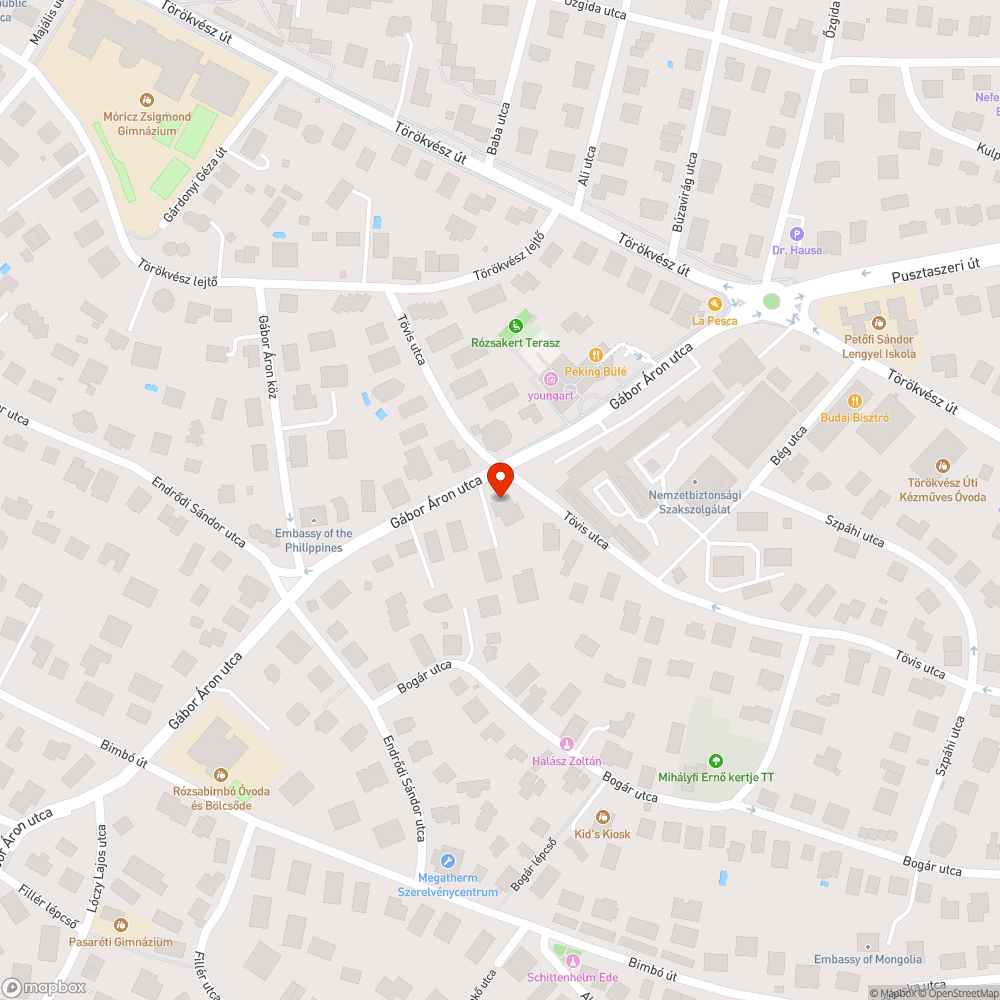 folyamatosan mélyűlő és táguló kátyúk bejelentés helye