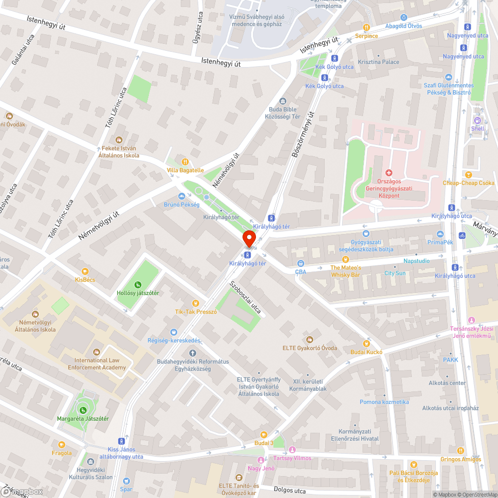 Megsüllyedt villamospálya bejelentés helye