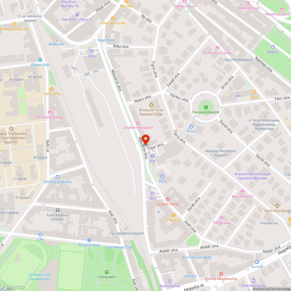 Kitört poller 1. bejelentés helye