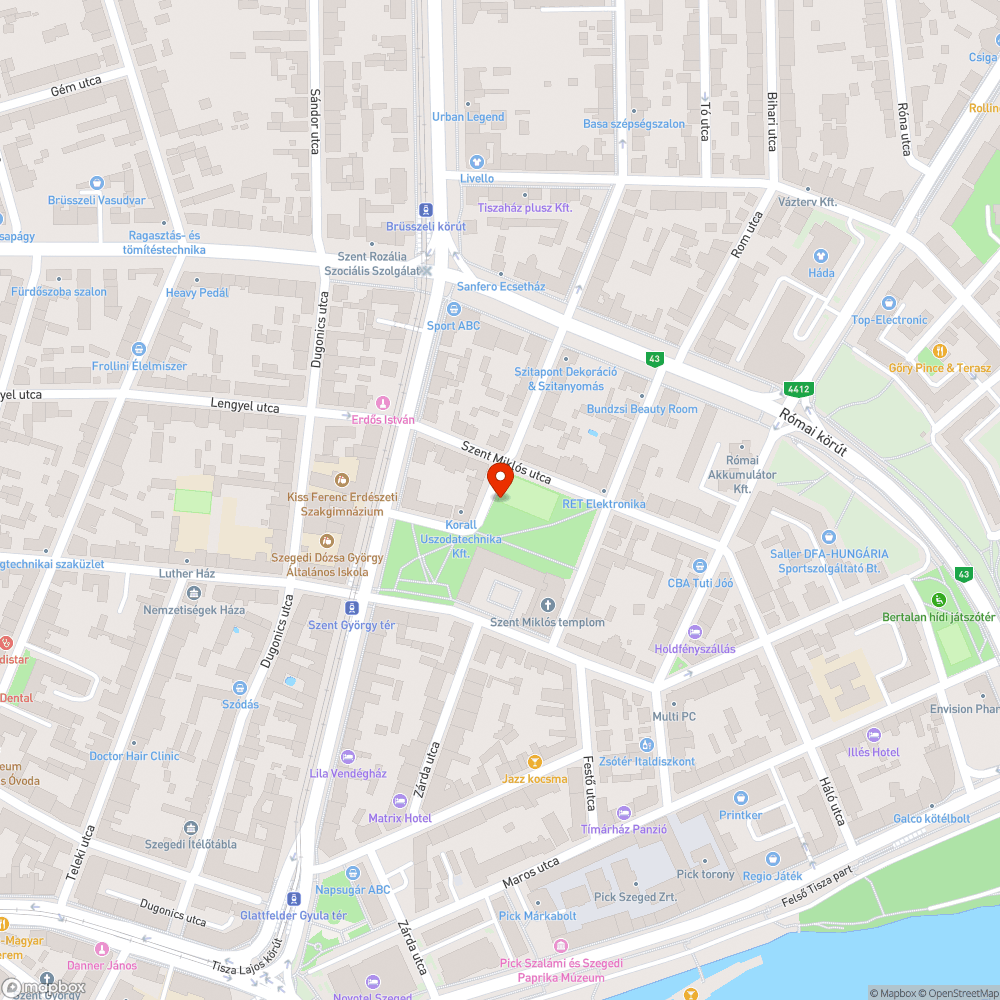 Törött sporteszköz - Szent György téri focipája bejelentés helye