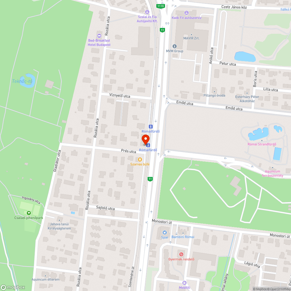 Graffitis pad bejelentés helye