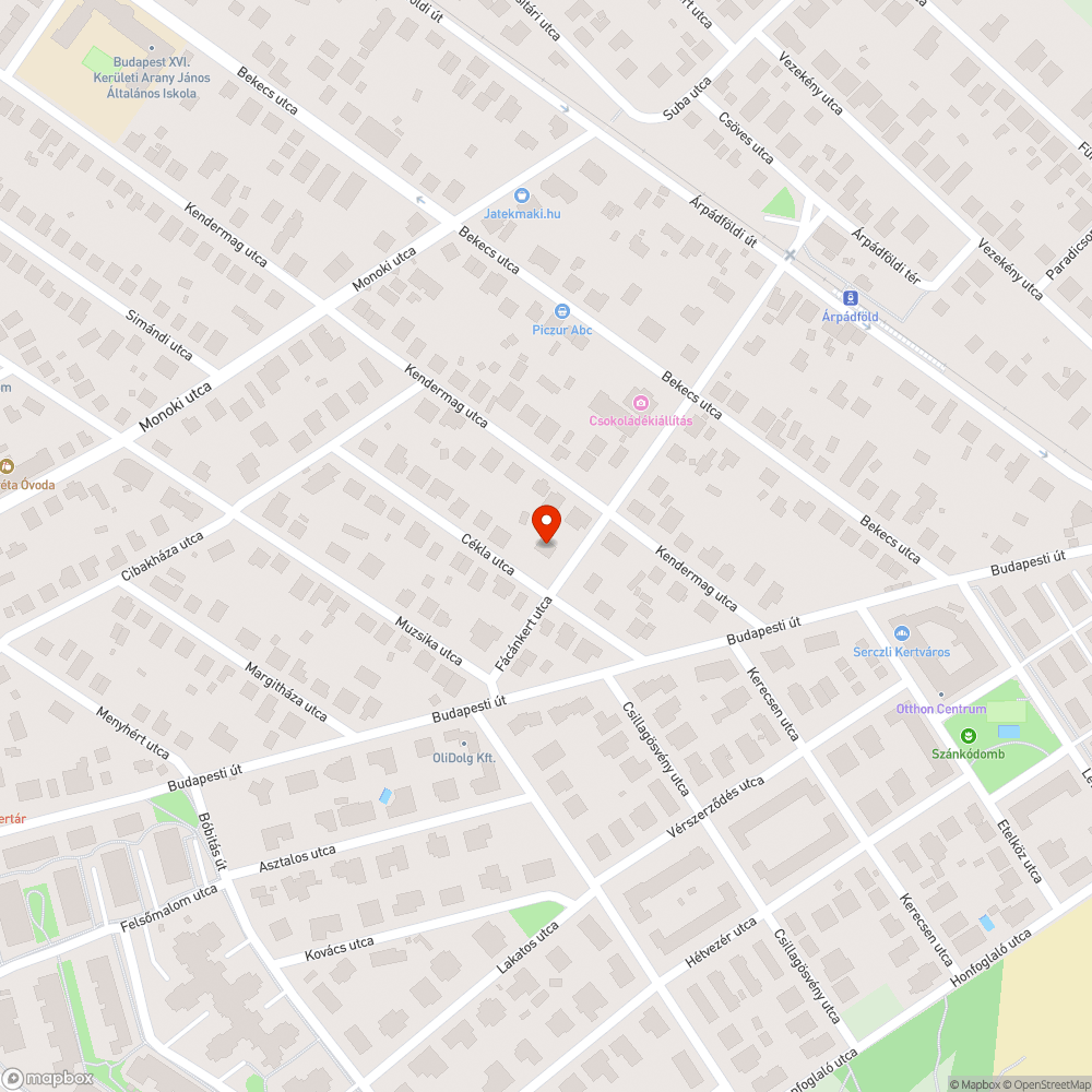 Letört faág bejelentés helye