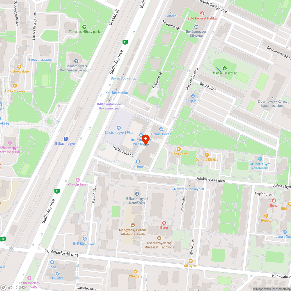 Botlásveszélyes járda bejelentés helye